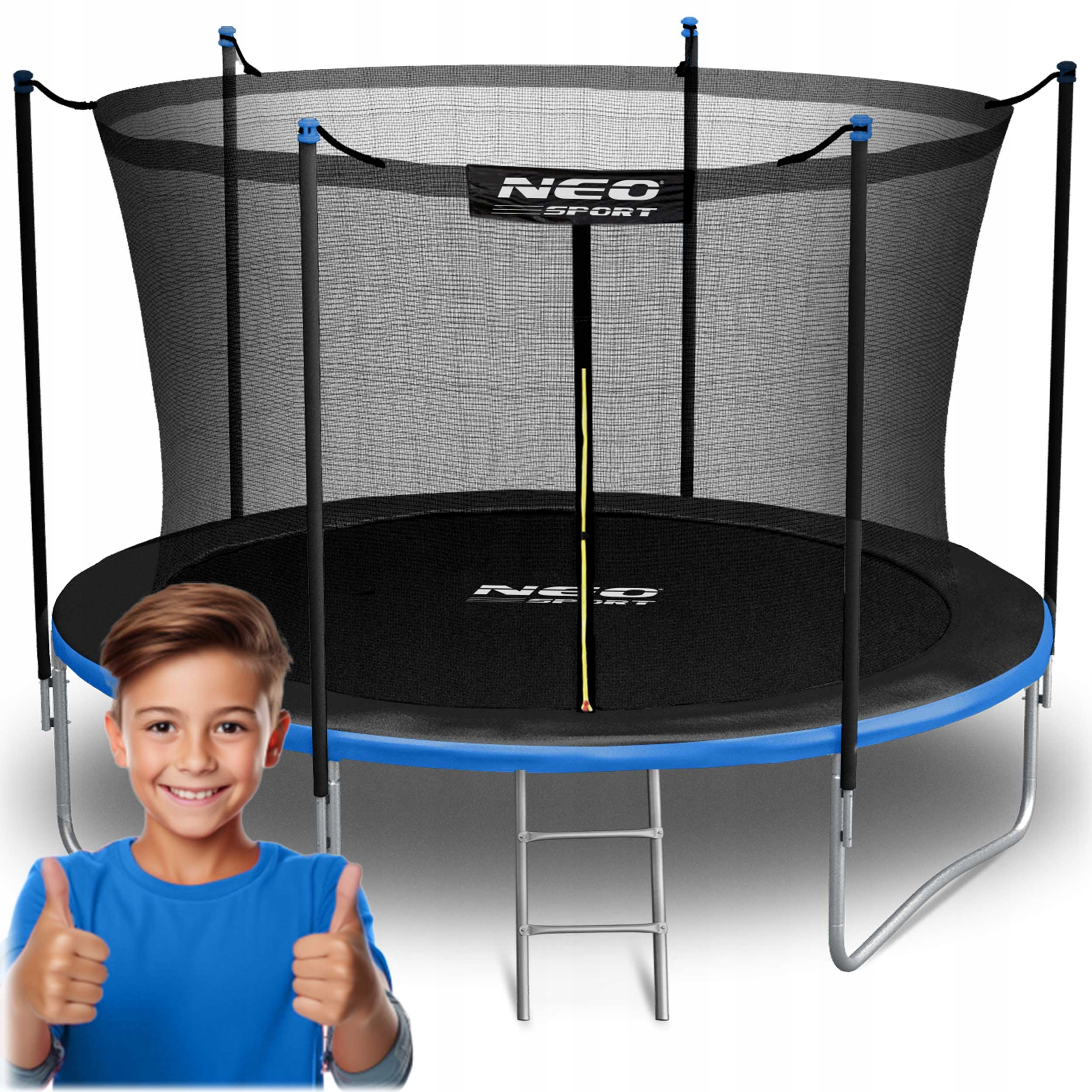 Trampolína Neo-sport so sieťou 252 cm FT 8 (244-252 cm)